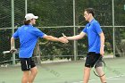 Men's Tennis vs Stonehill  Wheaton College Men's Tennis vs Stonehill College. - Photo by: KEITH NORDSTROM : Wheaton, Tennis